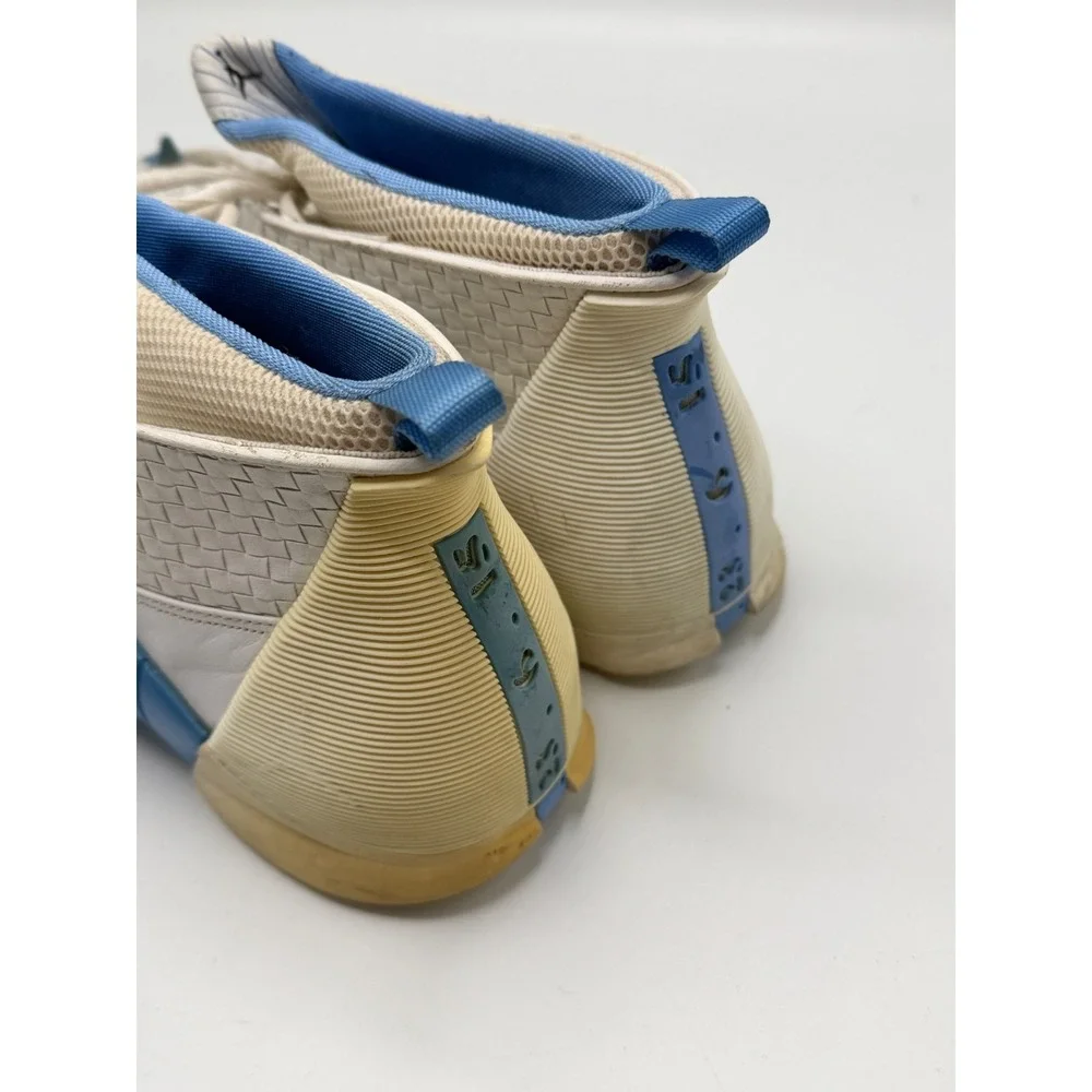 Nike Air Jordan 15 XV OG Columbia 1999 White Blue Size 12.5 Sneakers 136029-141